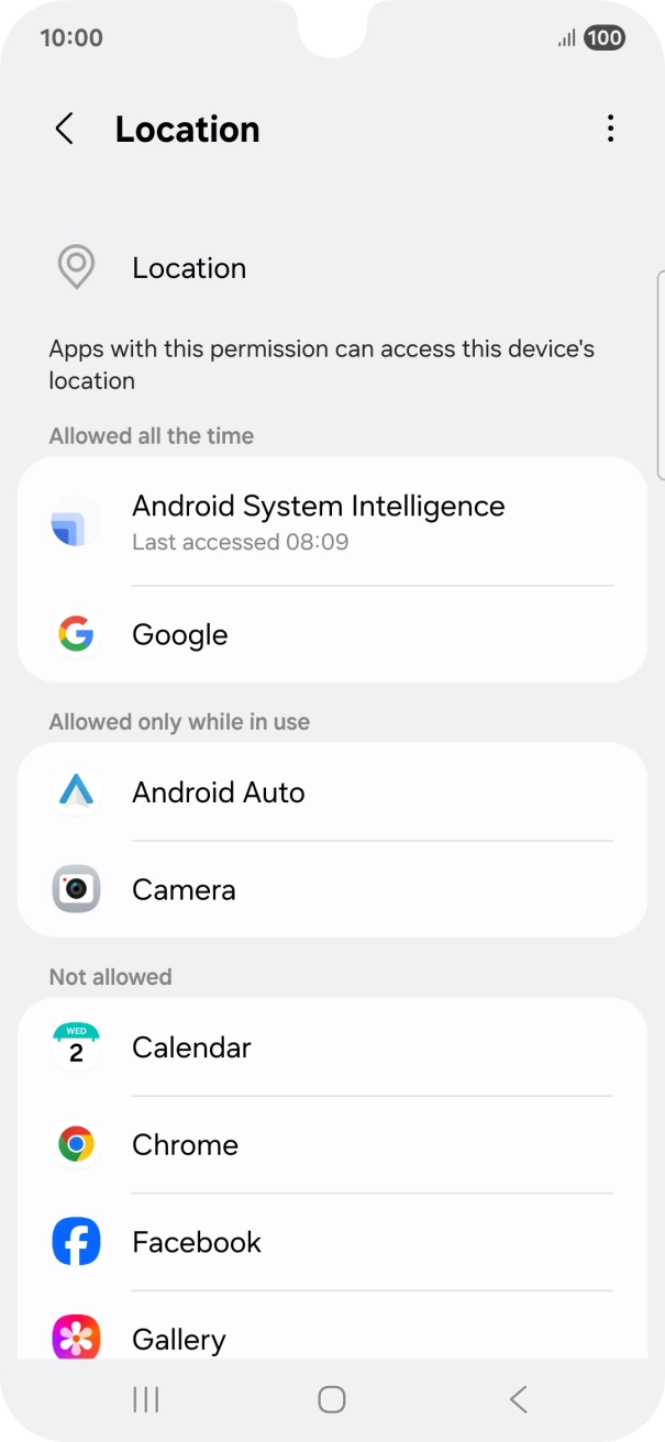 Press the required app.