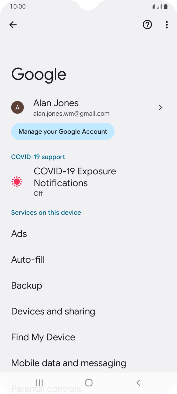 Press Find My Device.