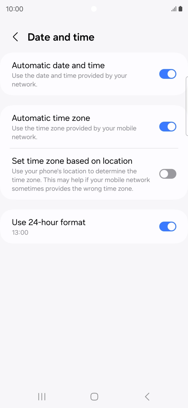 Press the Home key to return to the home screen.