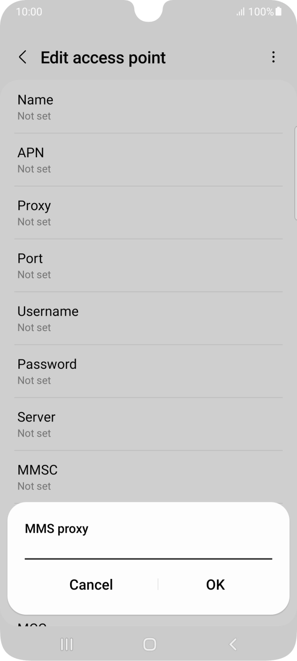 Key in 82.132.254.1 and press OK. Key in 82.132.254.1 and press OK.