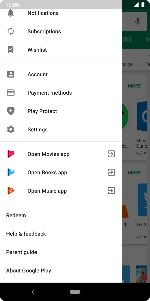 Press Settings. Press Settings.
