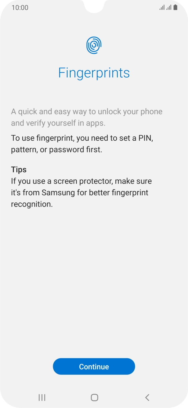 Press Continue. Press Continue.