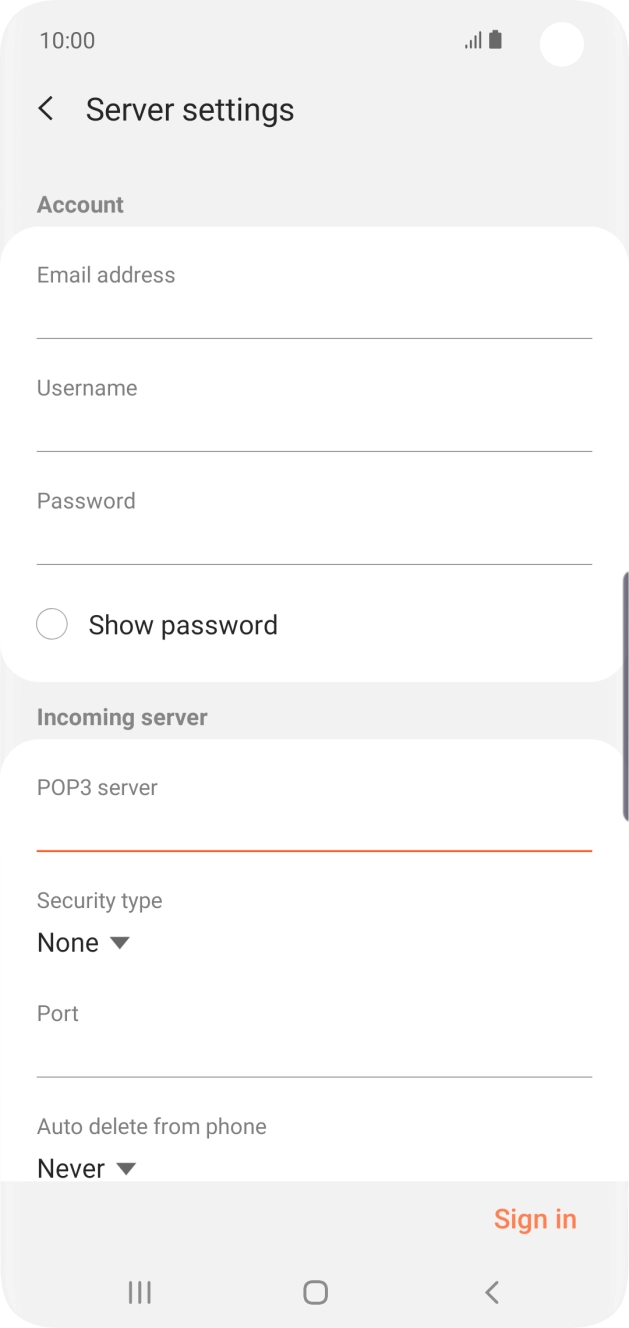 Press the drop down list below 'Security type'.