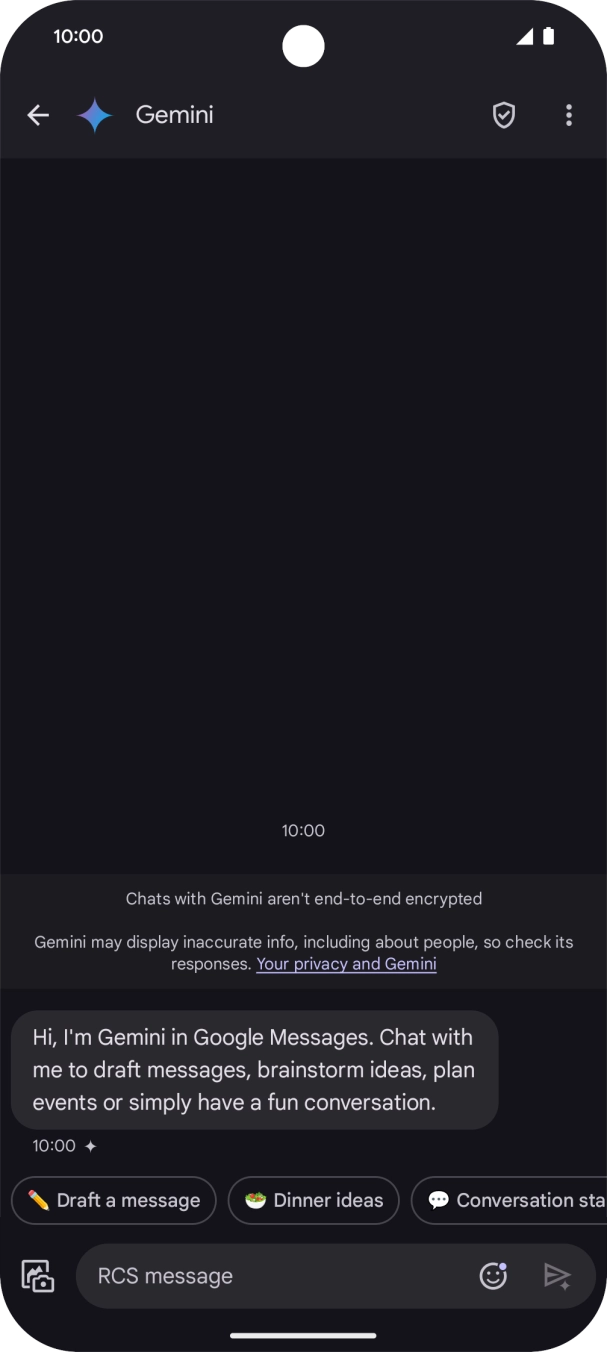 Press the text input field.