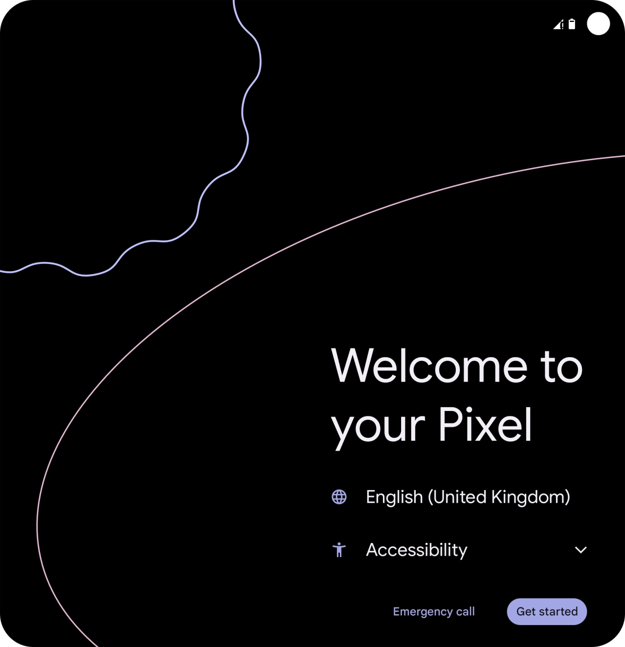Press the field next to the language icon.