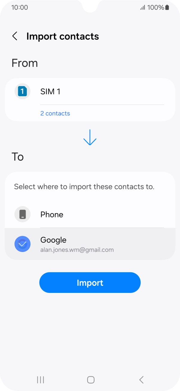 Press Import. Press Import.