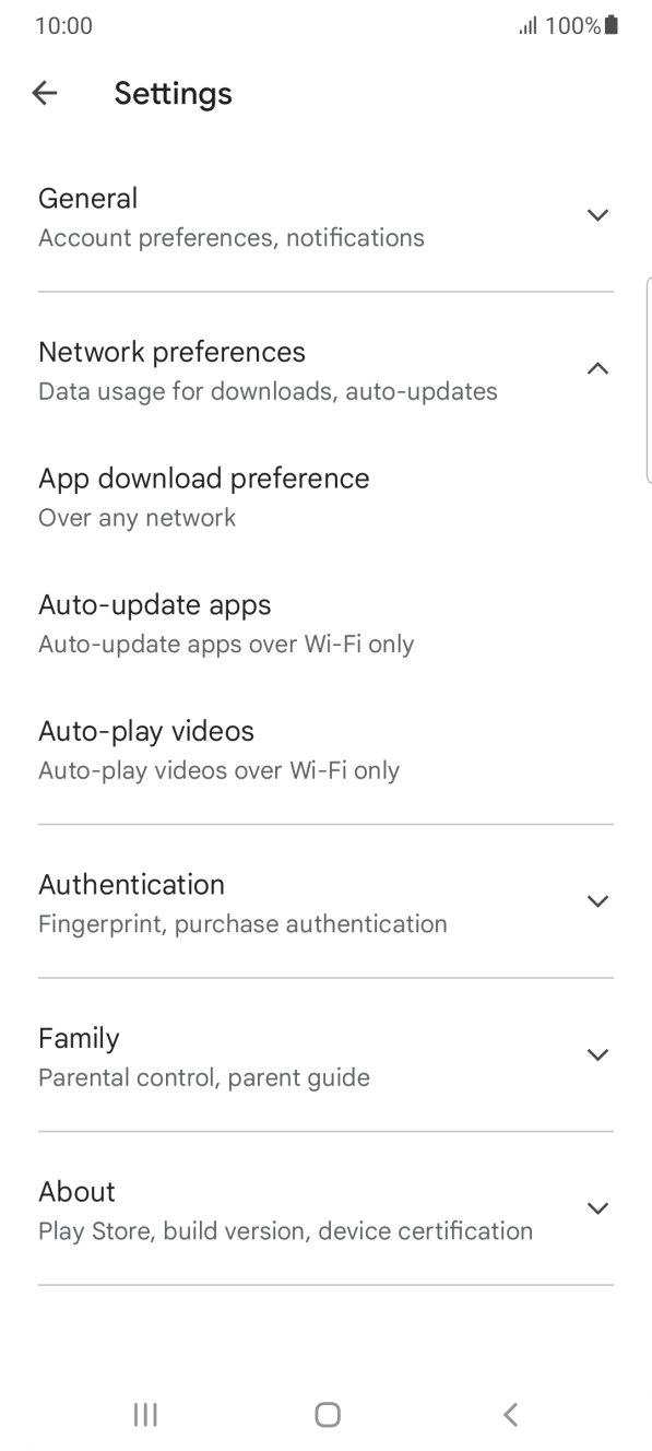 Press Auto-update apps. Press Auto-update apps.