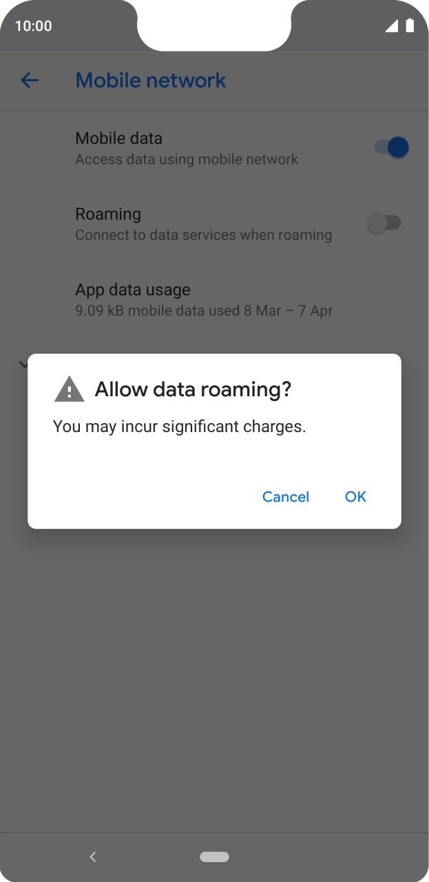 If you turn on the function, press OK. If you turn on the function, press OK.