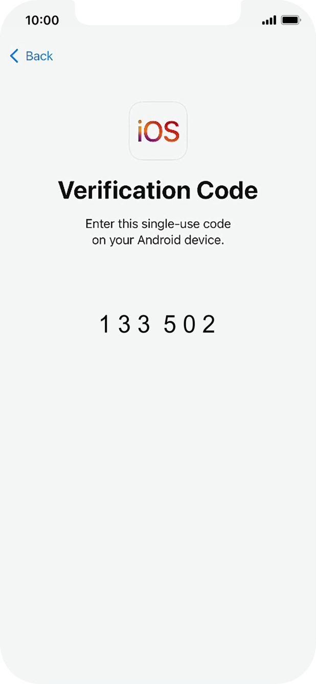 Follow the instructions on the screen and in the 'Move to iOS' app to transfer the content from the Android phone to your phone and set up your phone and prepare it for use.