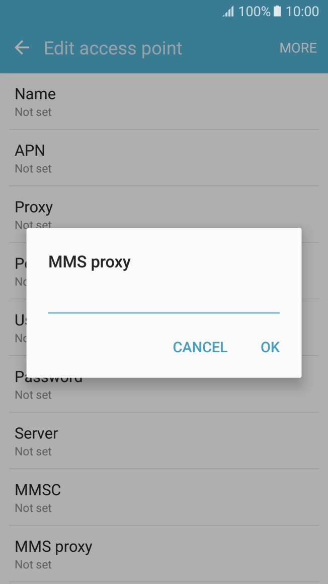 Key in 82.132.254.1 and press OK. Key in 82.132.254.1 and press OK.