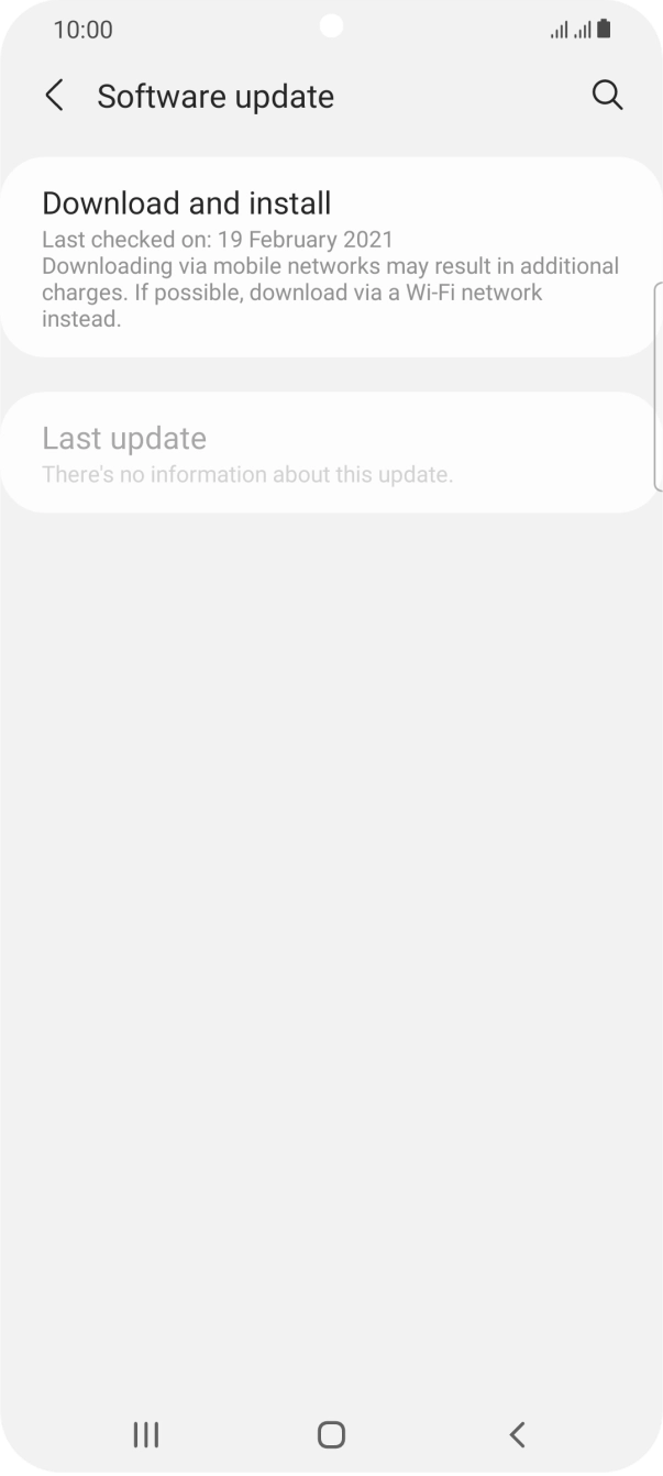 Press Download and install. If a new software version is available, it's displayed. Follow the instructions on the screen to update the phone software. Press Download and install. If a new software version is available, it's displayed. Follow the instructions on the screen to update the phone software.