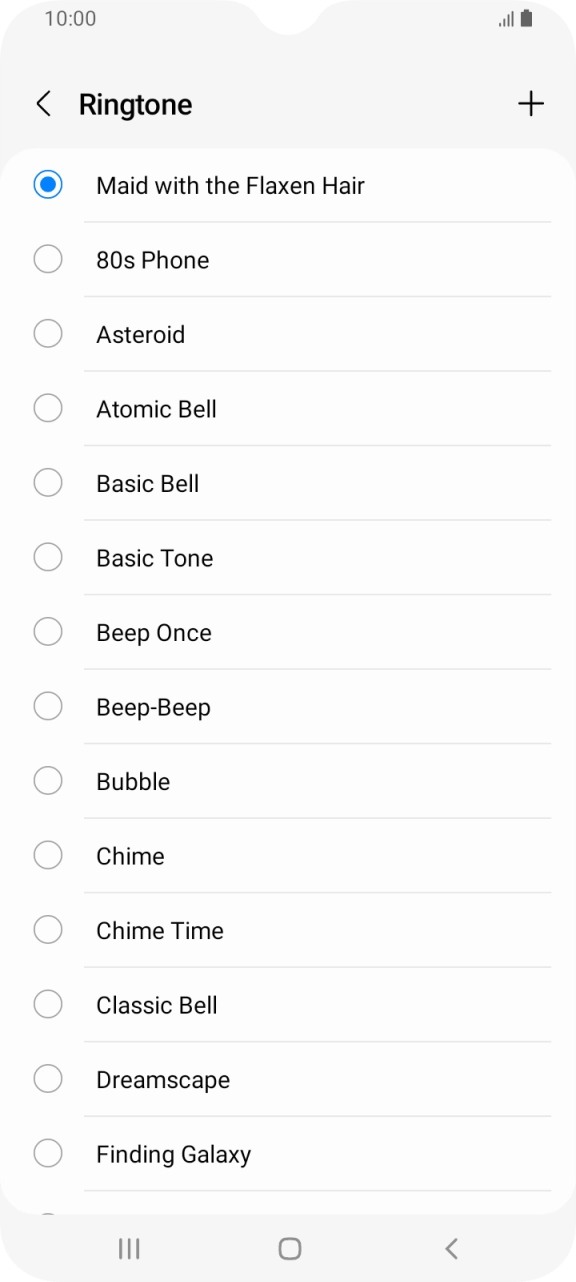 Press the Home key to return to the home screen.