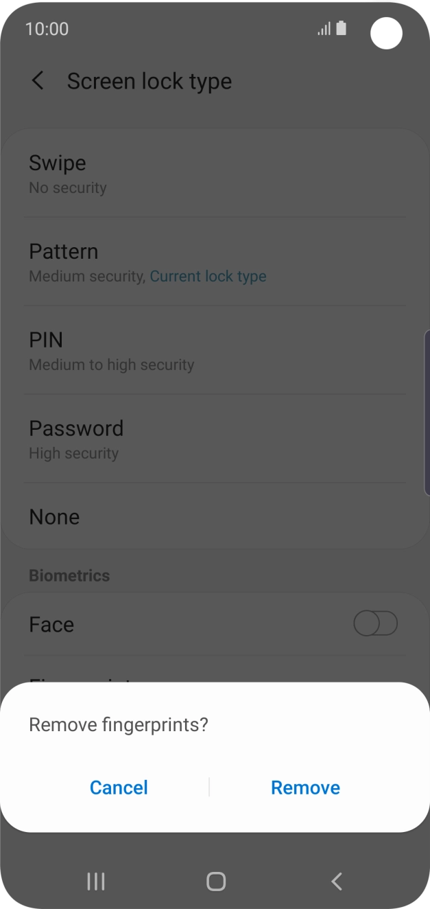 Press Remove. Press Remove.