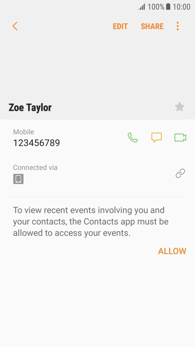 Press the Home key to return to the home screen.