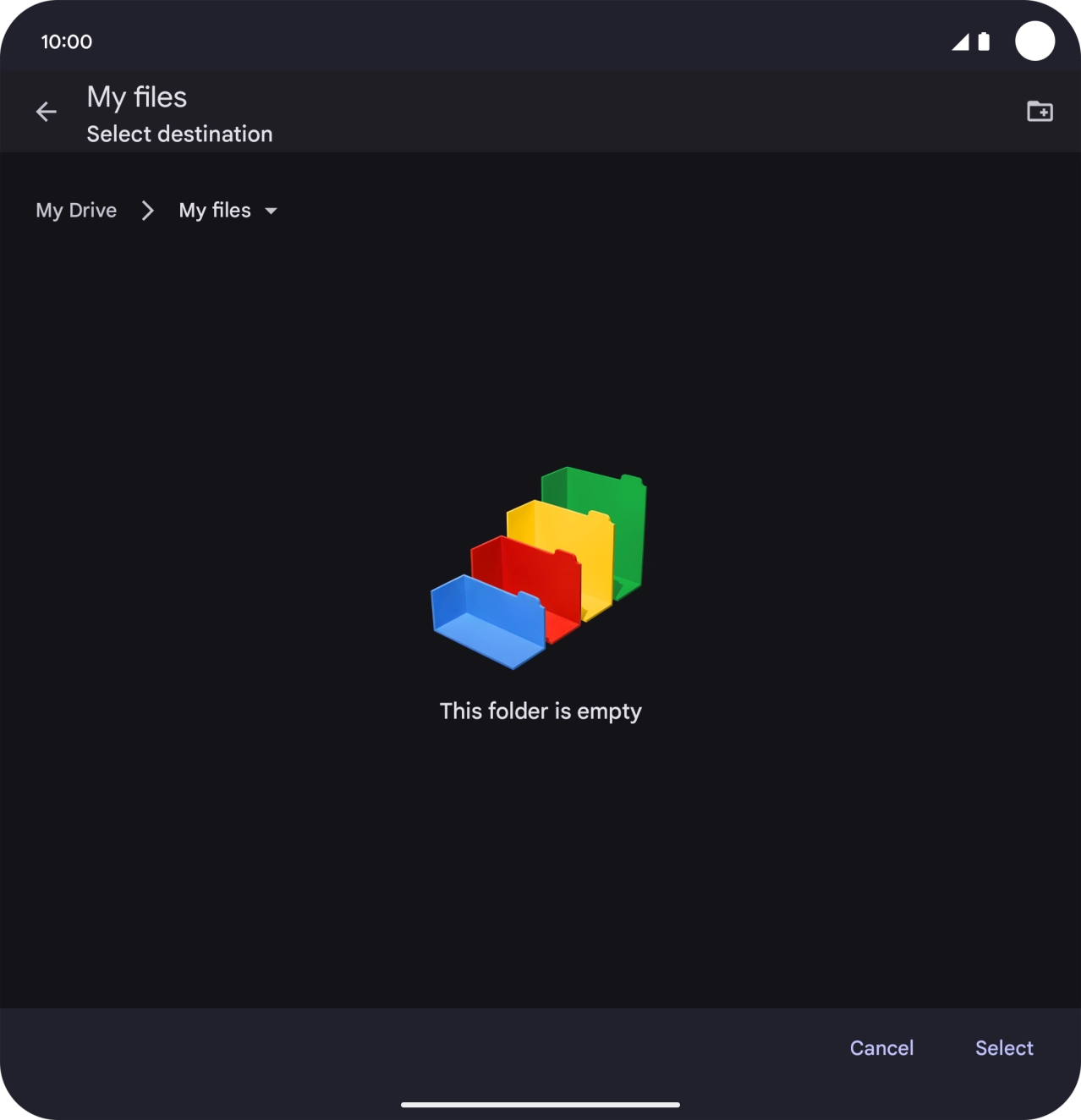 To create a new folder, press the new folder icon and follow the instructions on the screen to create a new folder. To create a new folder, press the new folder icon and follow the instructions on the screen to create a new folder.