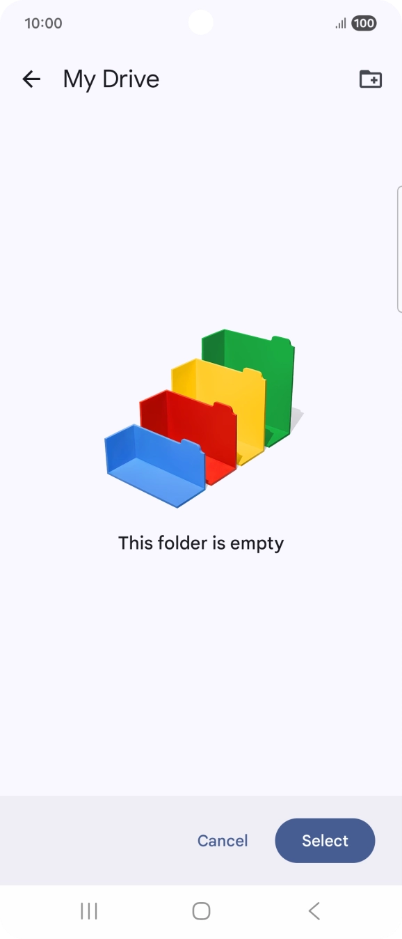 To create a new folder, press the new folder icon and follow the instructions on the screen to create a new folder. To create a new folder, press the new folder icon and follow the instructions on the screen to create a new folder.