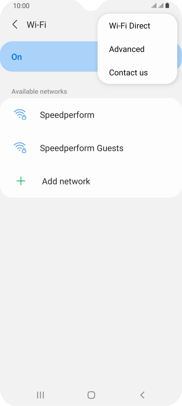 Press Advanced. Press Advanced.