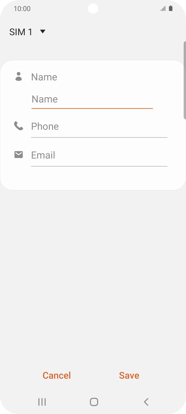 Press the address book drop down list.