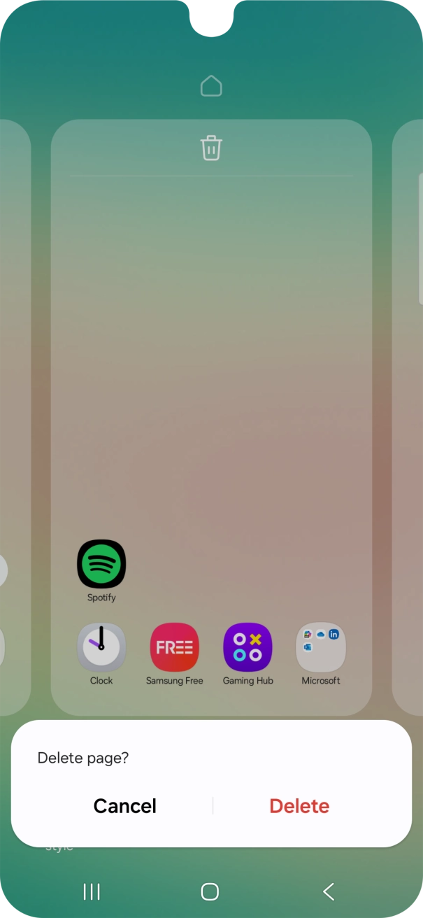 If prompted, press Delete.