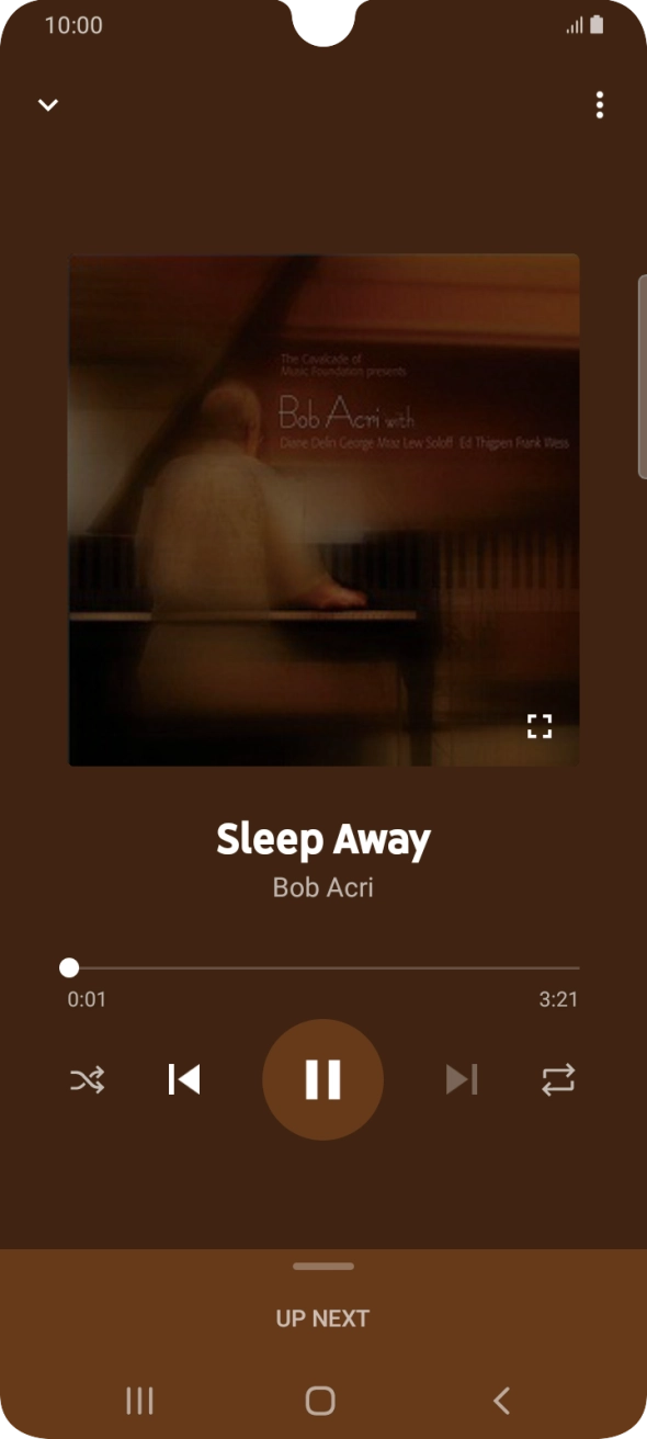 Press arrow right to go to the next audio file.