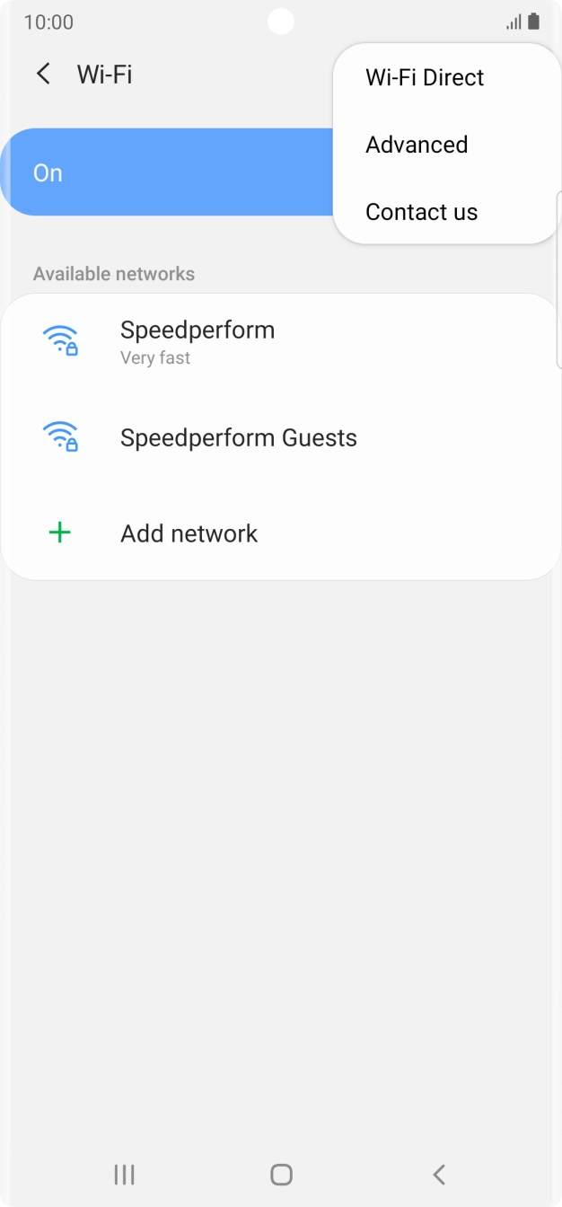 Press Advanced. Press Advanced.