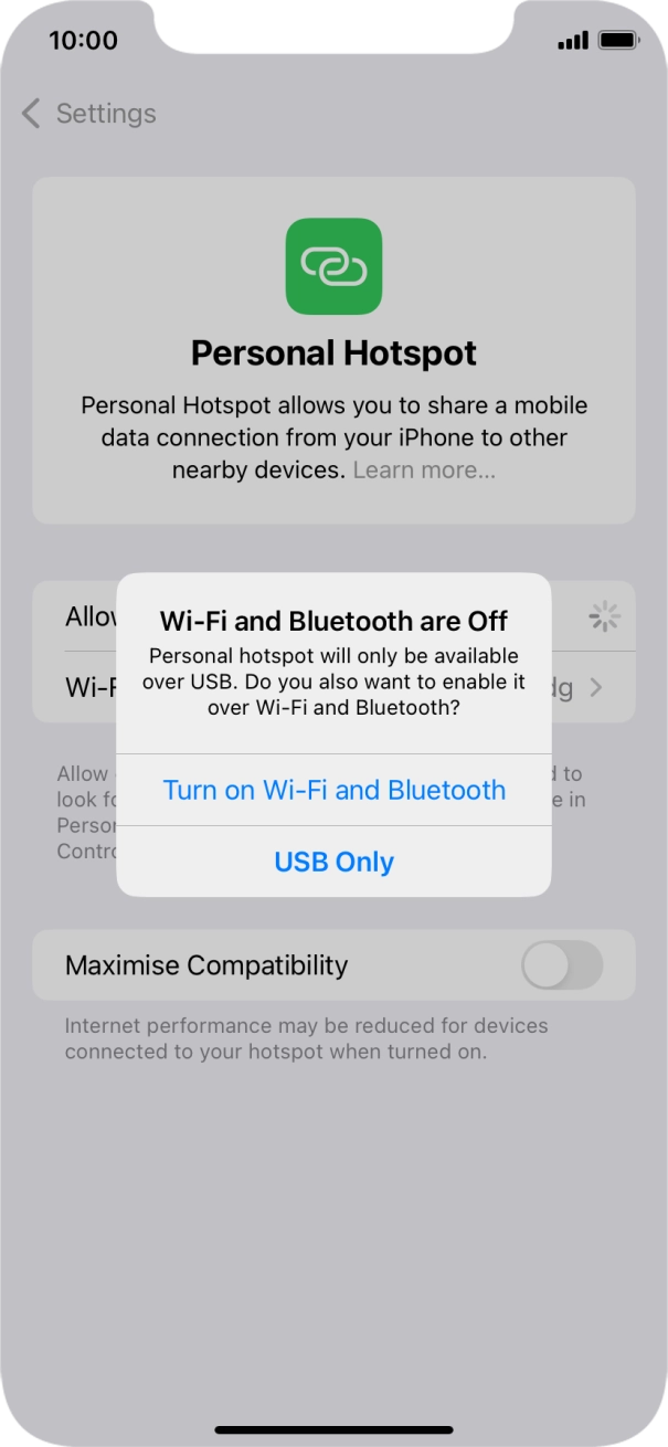 If WiFi is turned off, press Turn on Wi-Fi and Bluetooth. If WiFi is turned off, press Turn on Wi-Fi and Bluetooth.