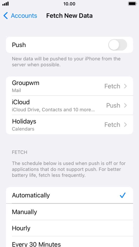 If you turn off the function, press the required setting. If you turn off the function, press the required setting.