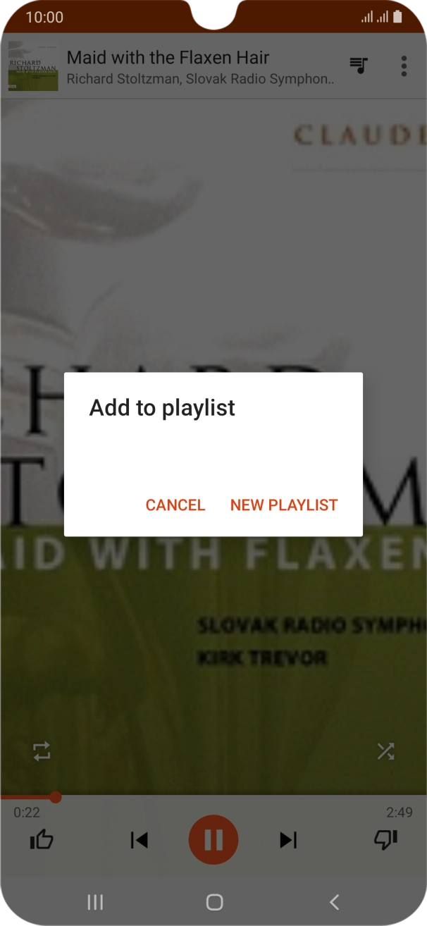 Press NEW PLAYLIST. Press NEW PLAYLIST.