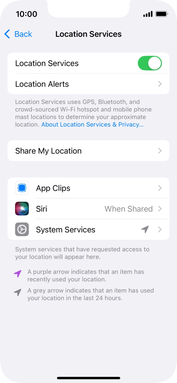 Press the required app. Press the required app.