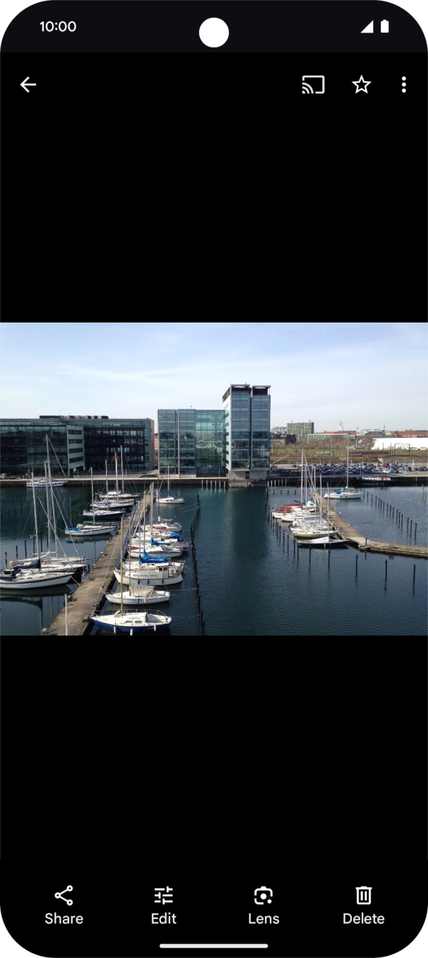 Go to the required picture. Go to the required picture.