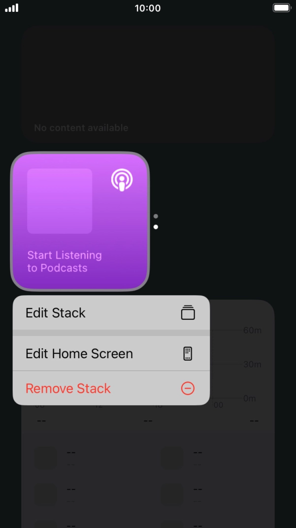 Press Edit Stack. Press Edit Stack.
