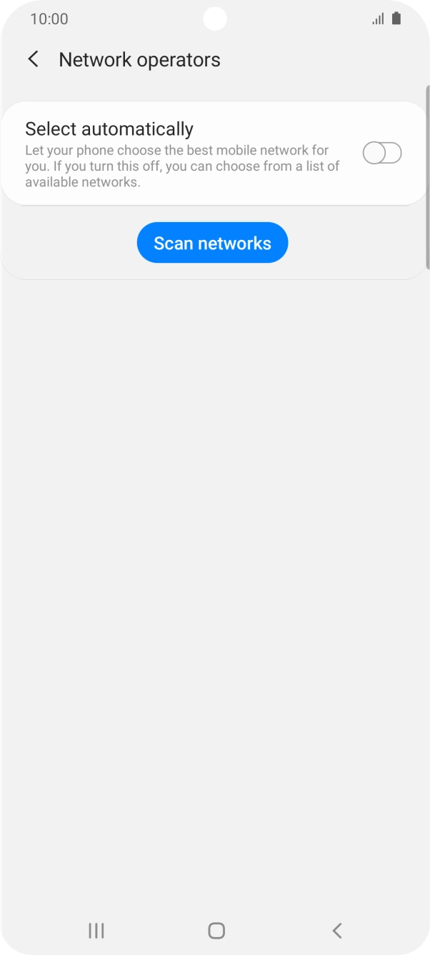 Press the indicator next to 'Select automatically' to turn on the function.