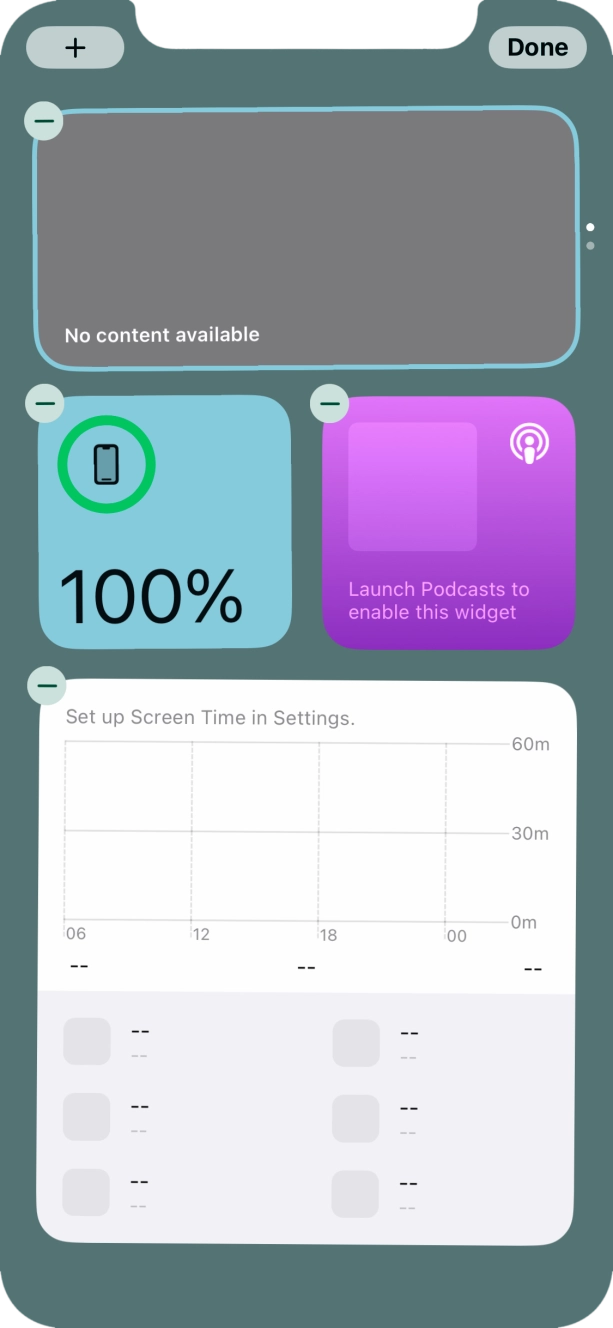 Press the add icon. Press the add icon.