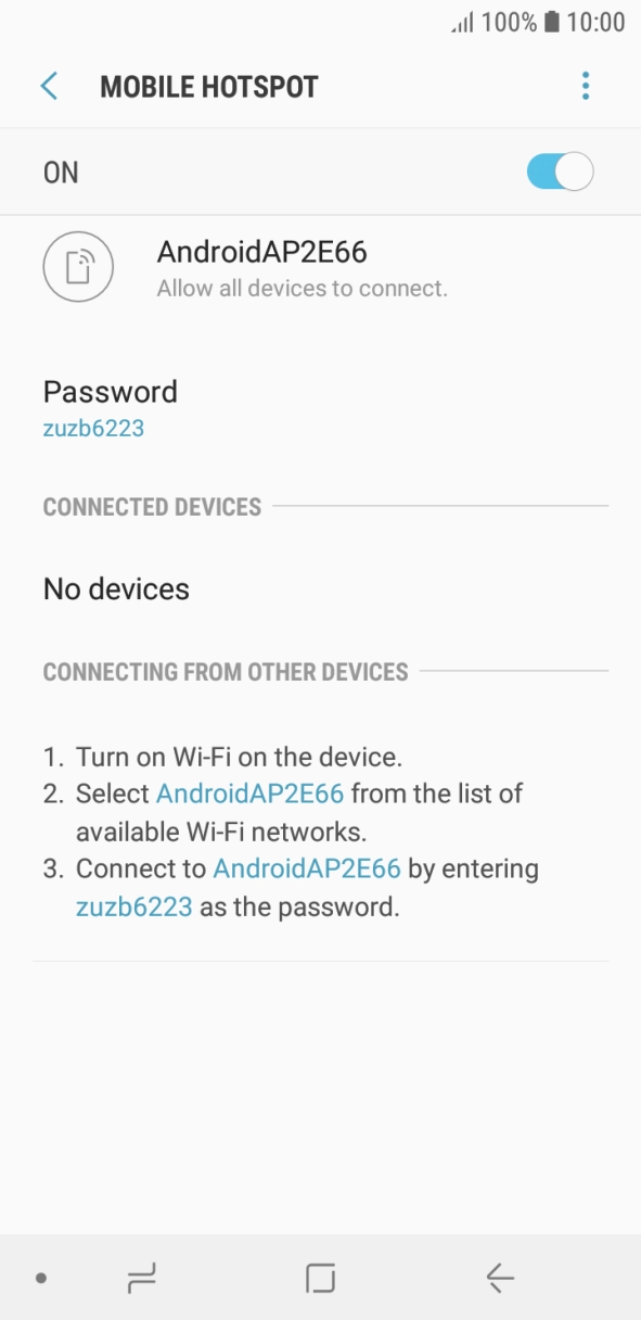 Press the Home key to return to the home screen.