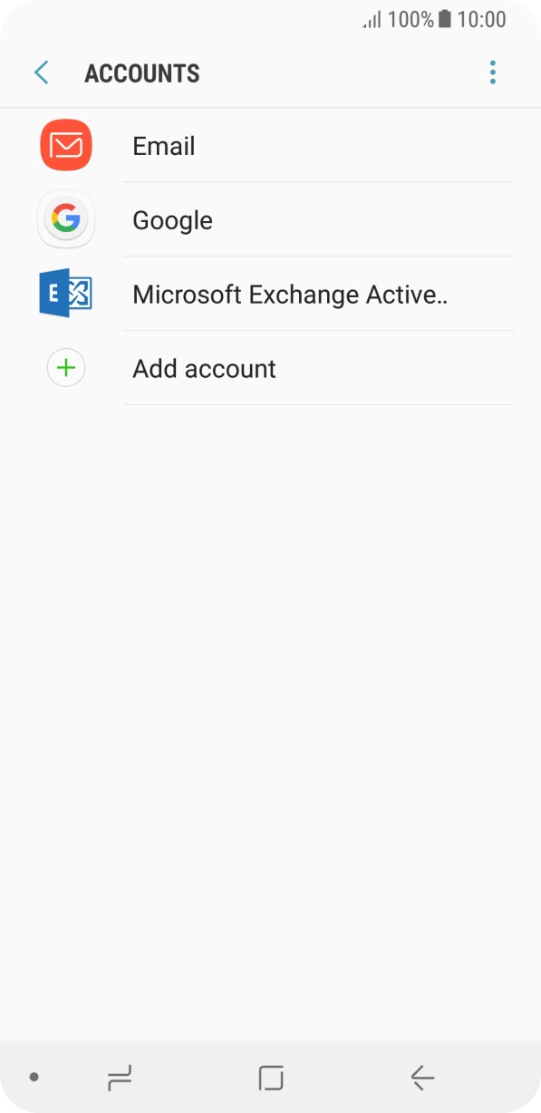 Press the menu icon.
