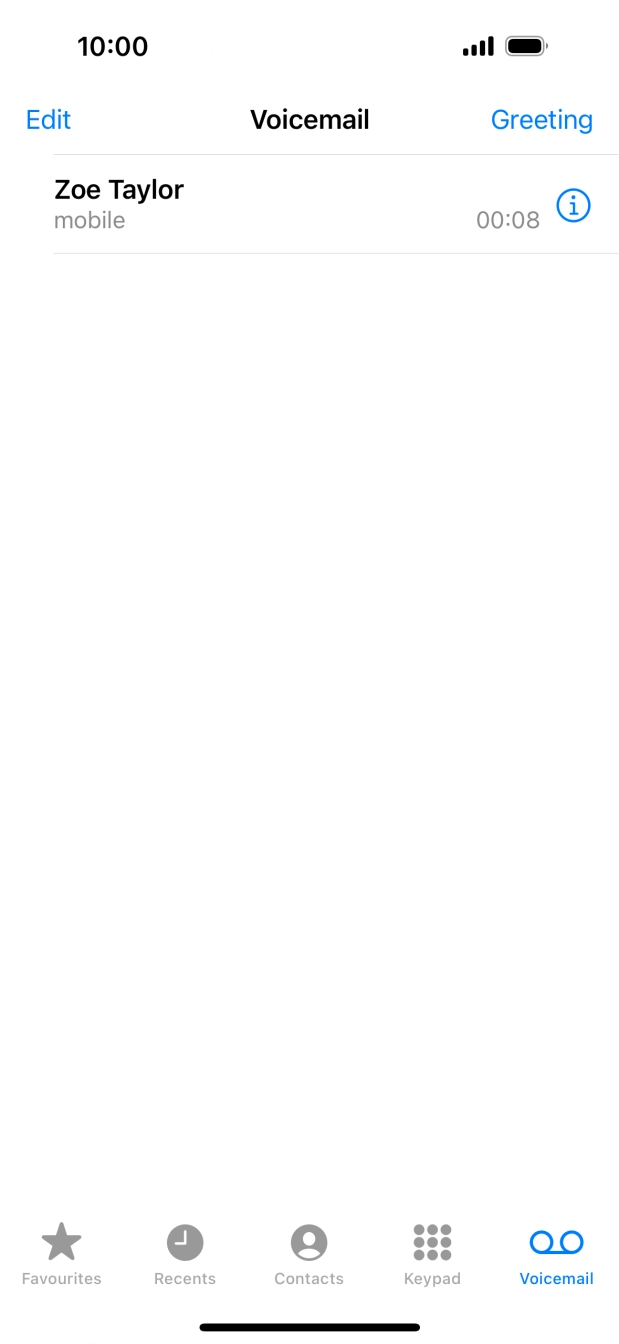 Press the required message.