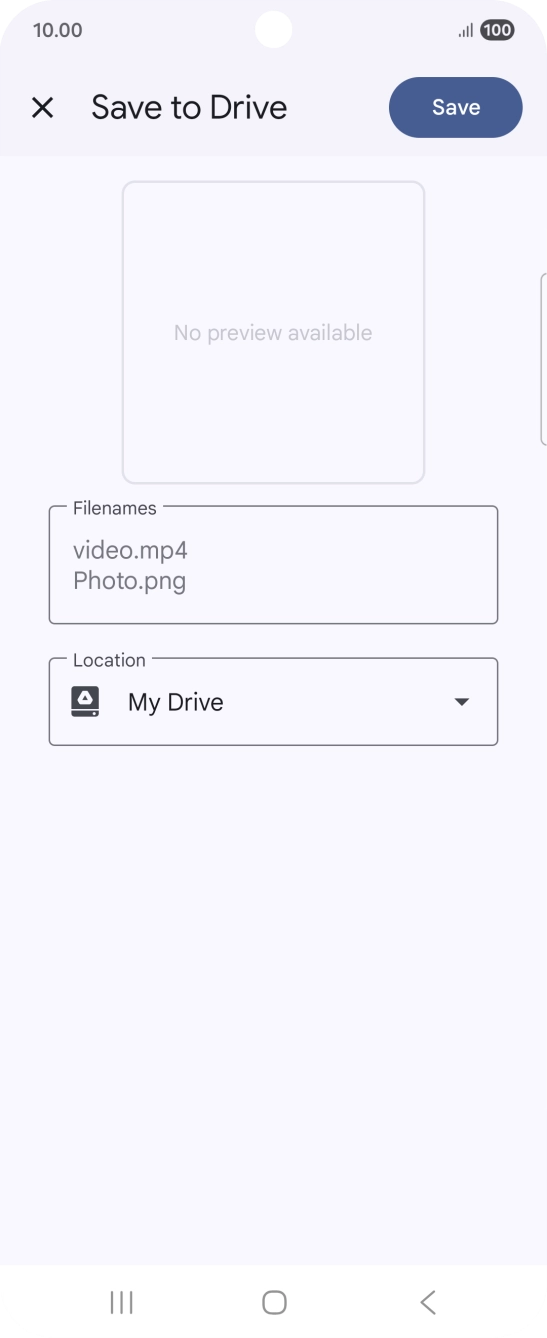 Press the field below 'Location' and go to the required folder. Press the field below 'Location' and go to the required folder.