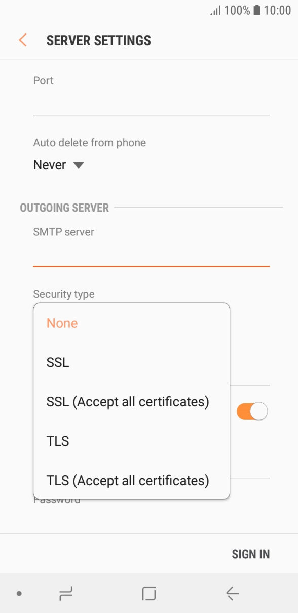 Press None to turn off the function. Press None to turn off the function.