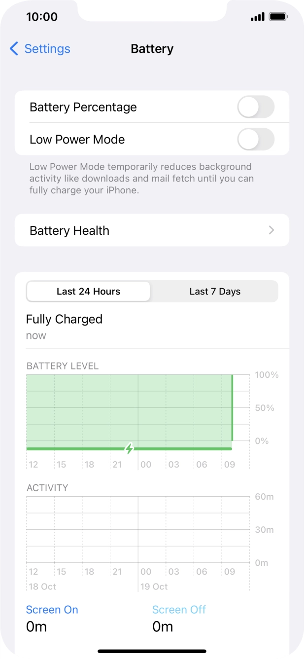 Press Battery Health.