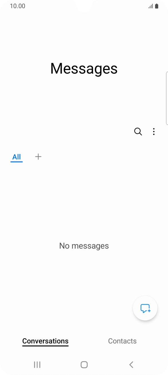 Press the menu icon. Press the menu icon.