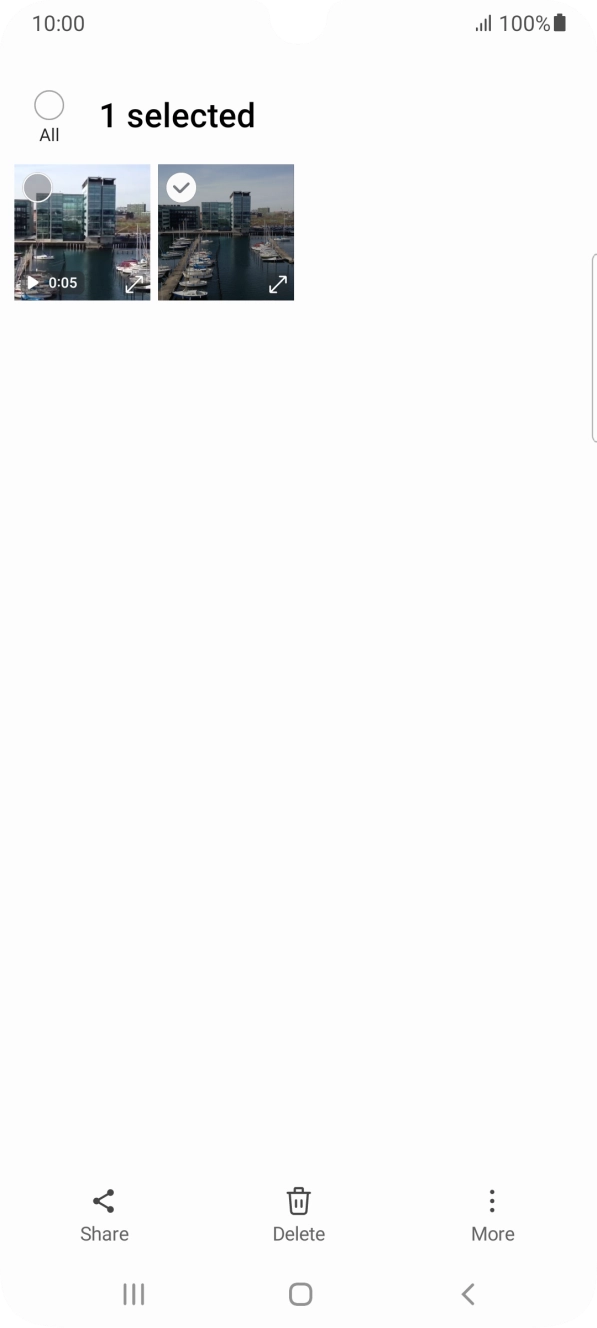 Press the field above 'All'. Press the field above 'All'.