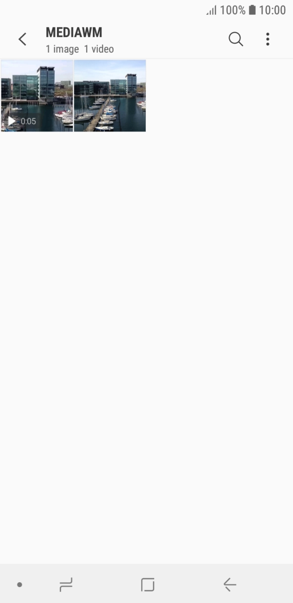 Press and hold any picture or video clip. Press and hold any picture or video clip.