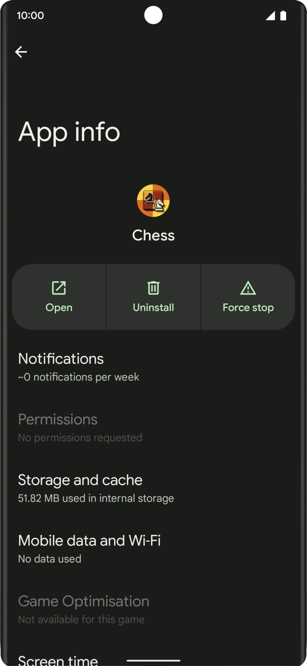 Press Storage and cache.