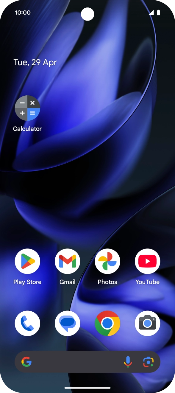 Press and hold the required app icon.
