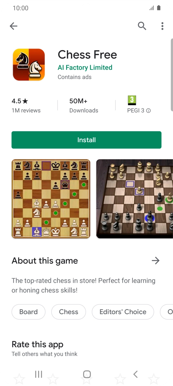 Press the Home key to return to the home screen.