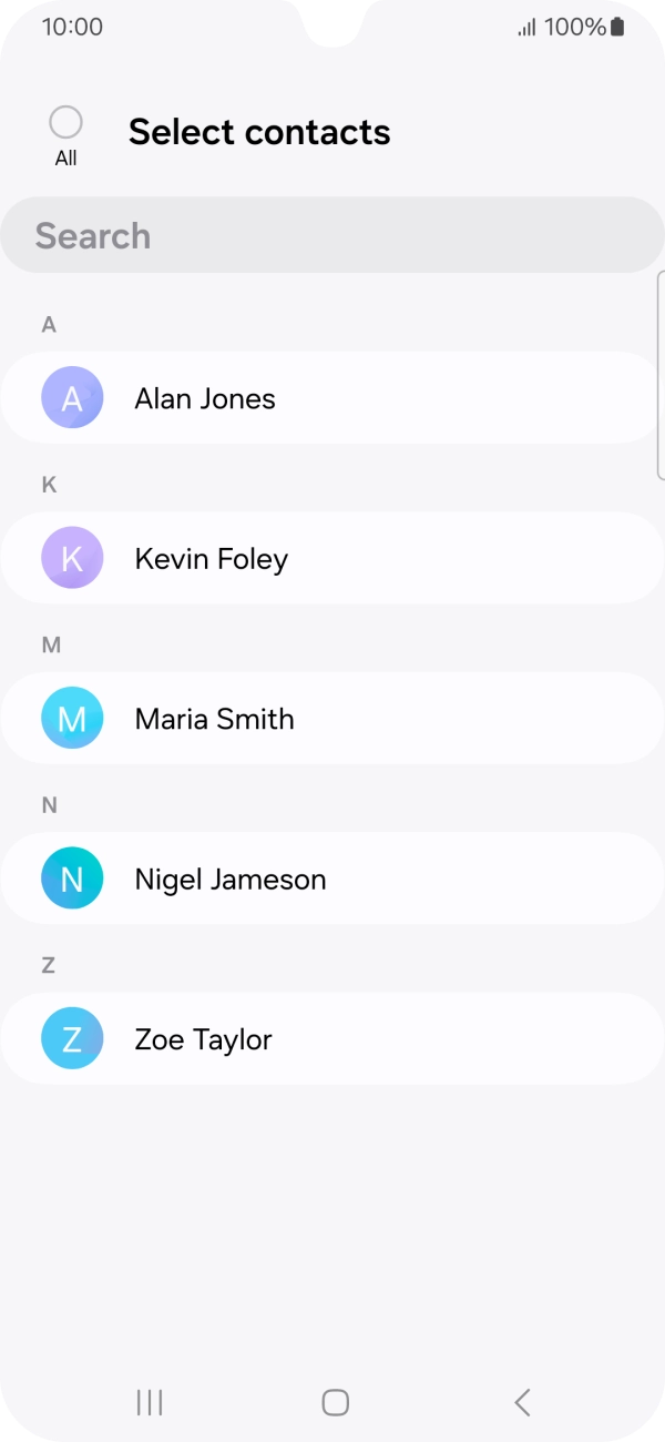 Press the field above 'All'.