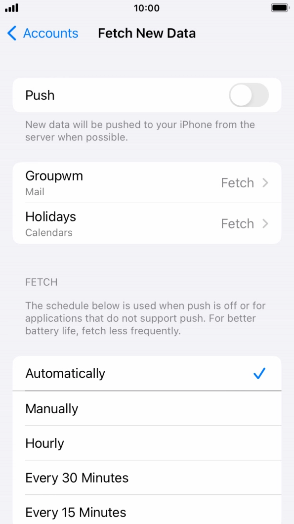 If you turn off the function, press the required setting. If you turn off the function, press the required setting.