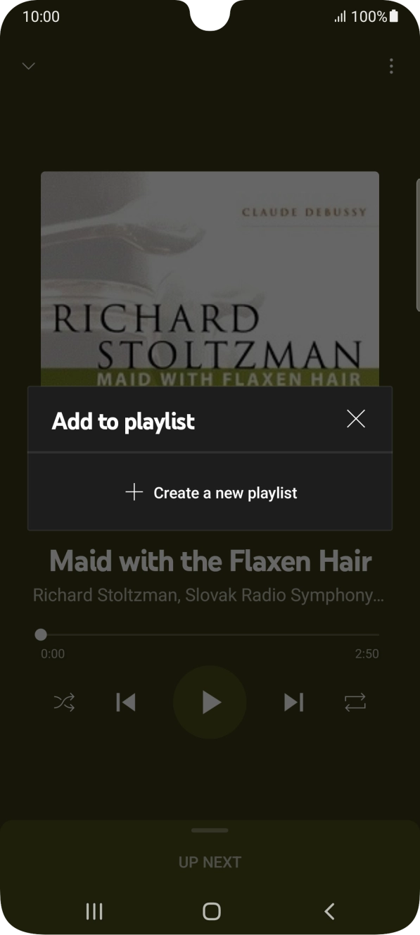 Press Create a new playlist.