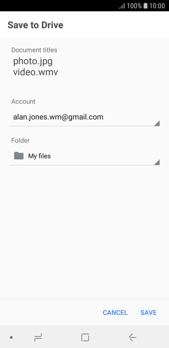 Press SAVE. Press SAVE.