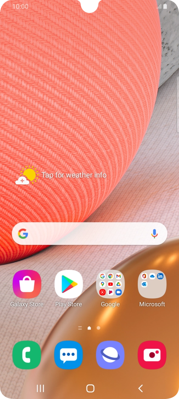 Slide your finger downwards starting from the top of the screen.